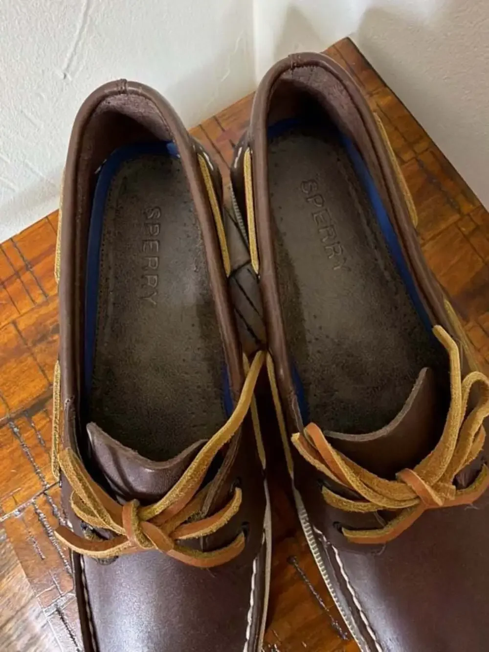 Sperry Top-Sider Original 2-Eye Boat Shoes - Brown Leather - Men's 13 M